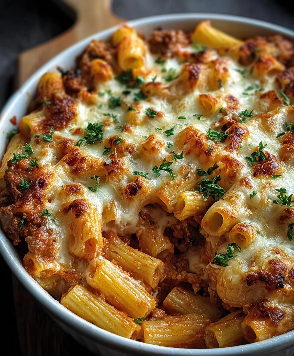 Ultimate Creamy Cheesy Baked Ziti