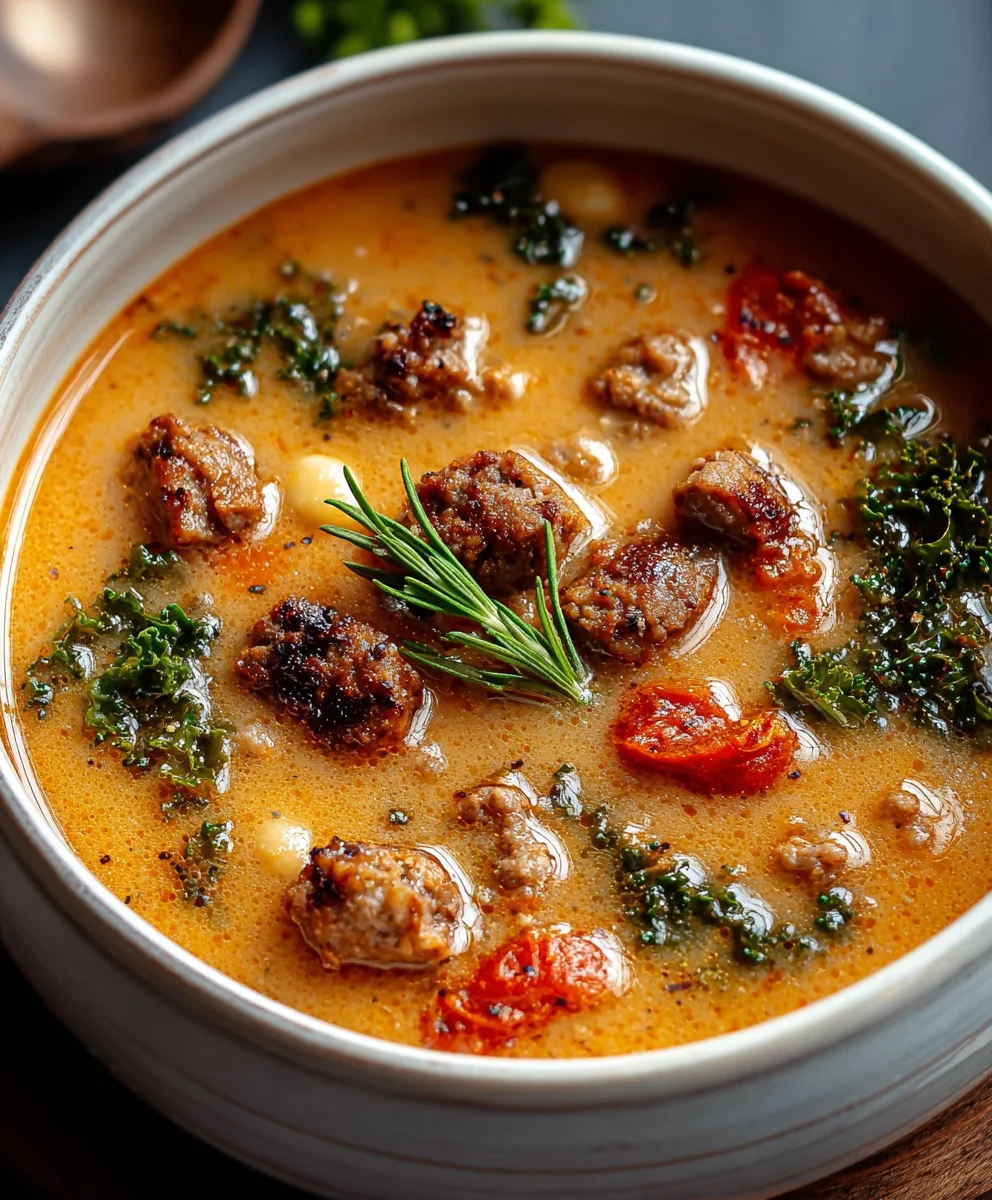 Beef Sausage Non-Alcoholic Ale Soup - Savory Comfort