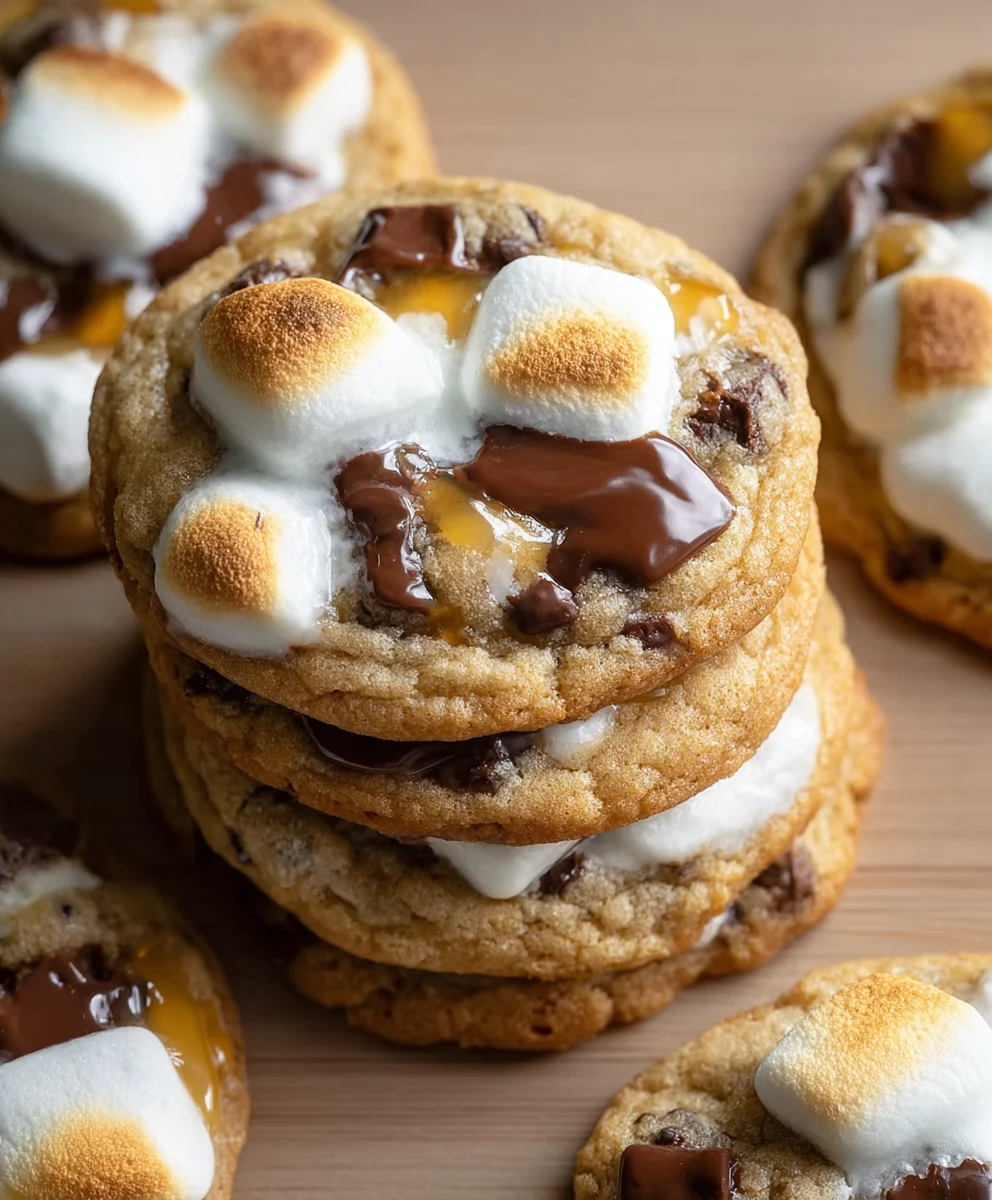 Gooey S'mores Cookies - Easy Chocolate Beef Ham Treat