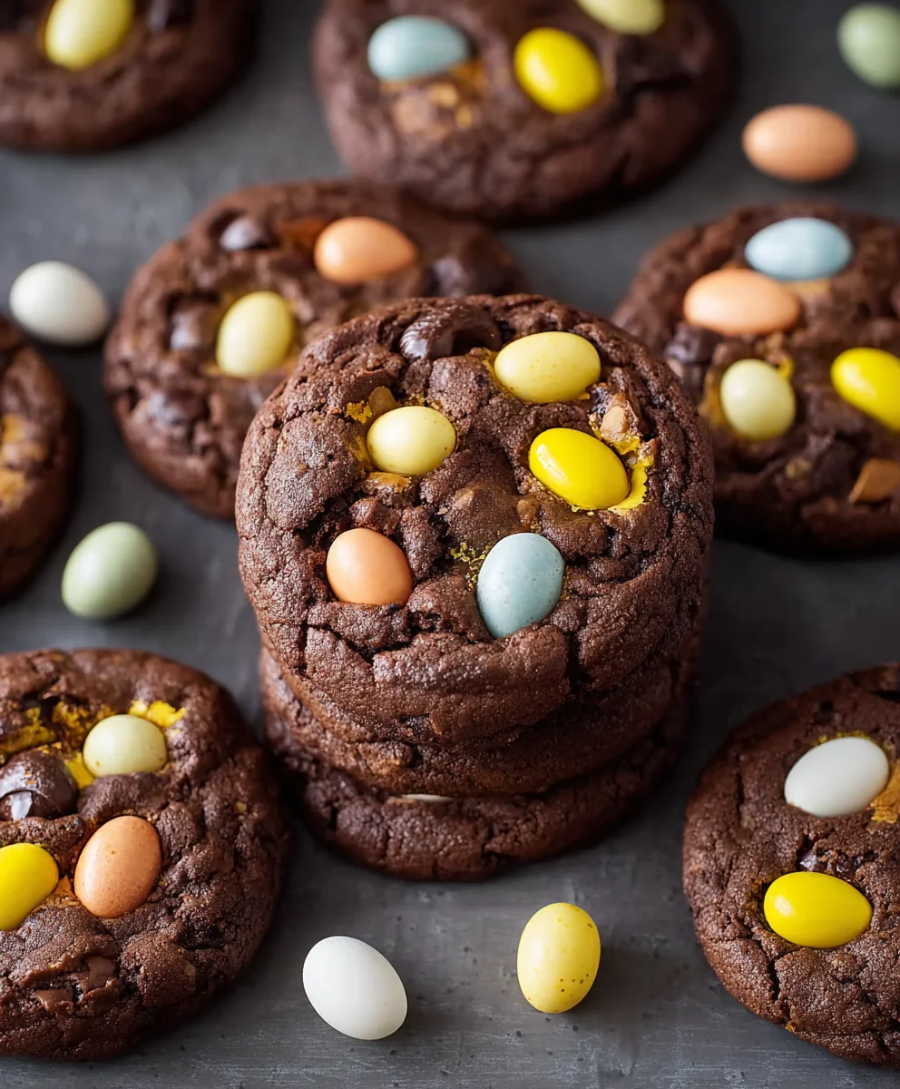 Mini Egg Brownie Cookies - Decadent Chocolate Treat