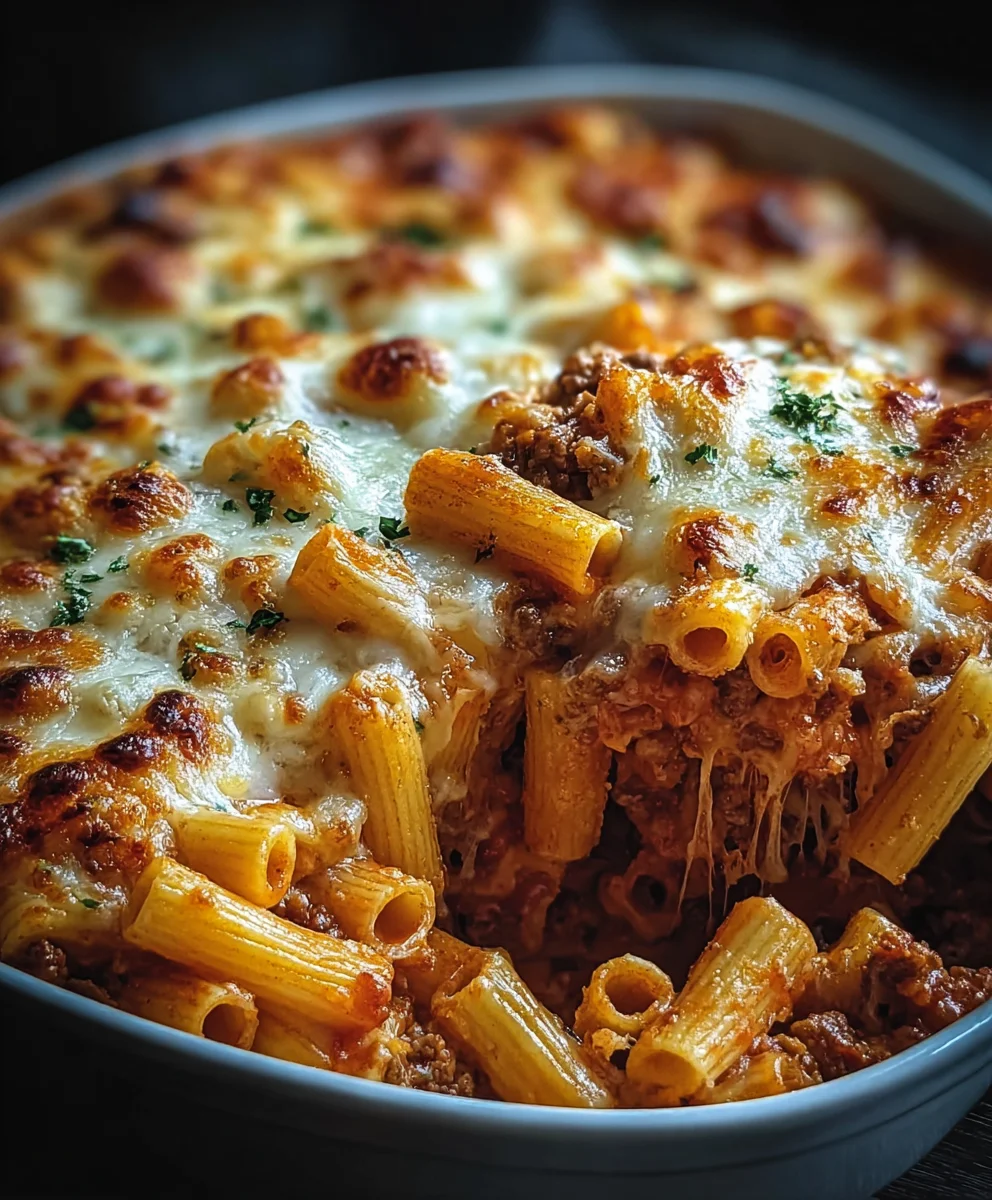 Ultimate Creamy Cheesy Baked Ziti-Best Dinner