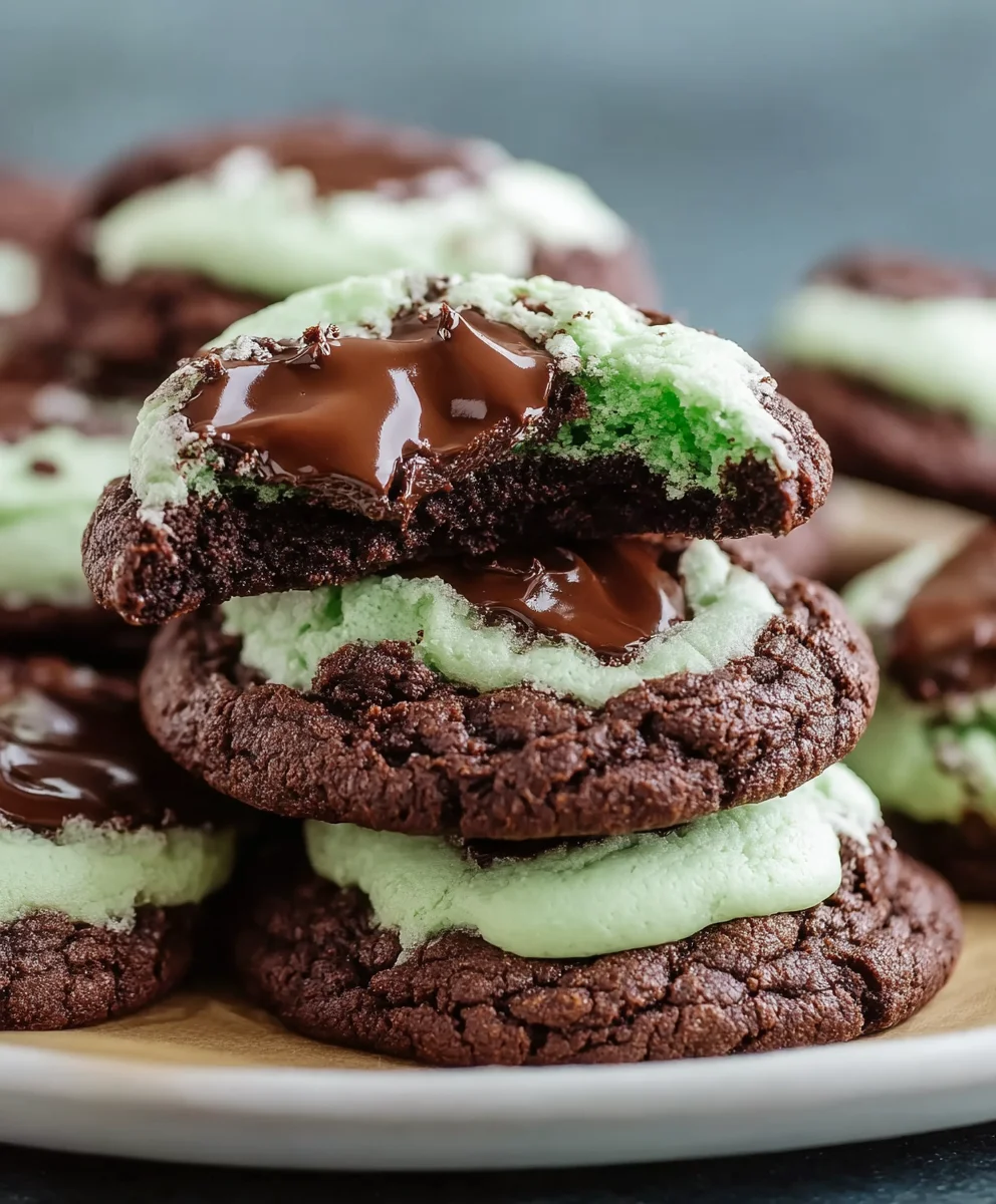 Easy Grasshopper Cake Mix Cookies - Quick & Delicious