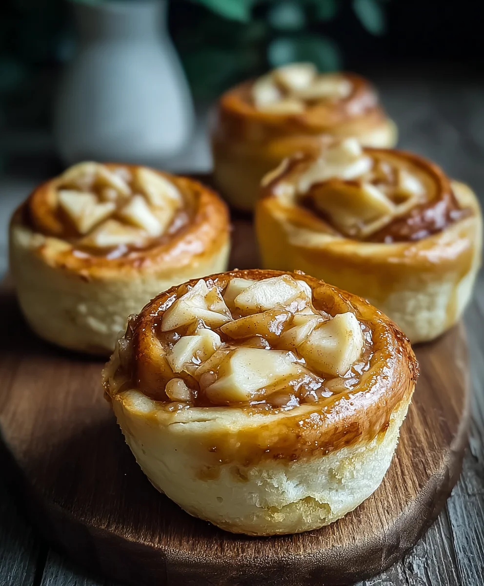 Sweet Apple Cream Cheese Buns - Easy Recipe