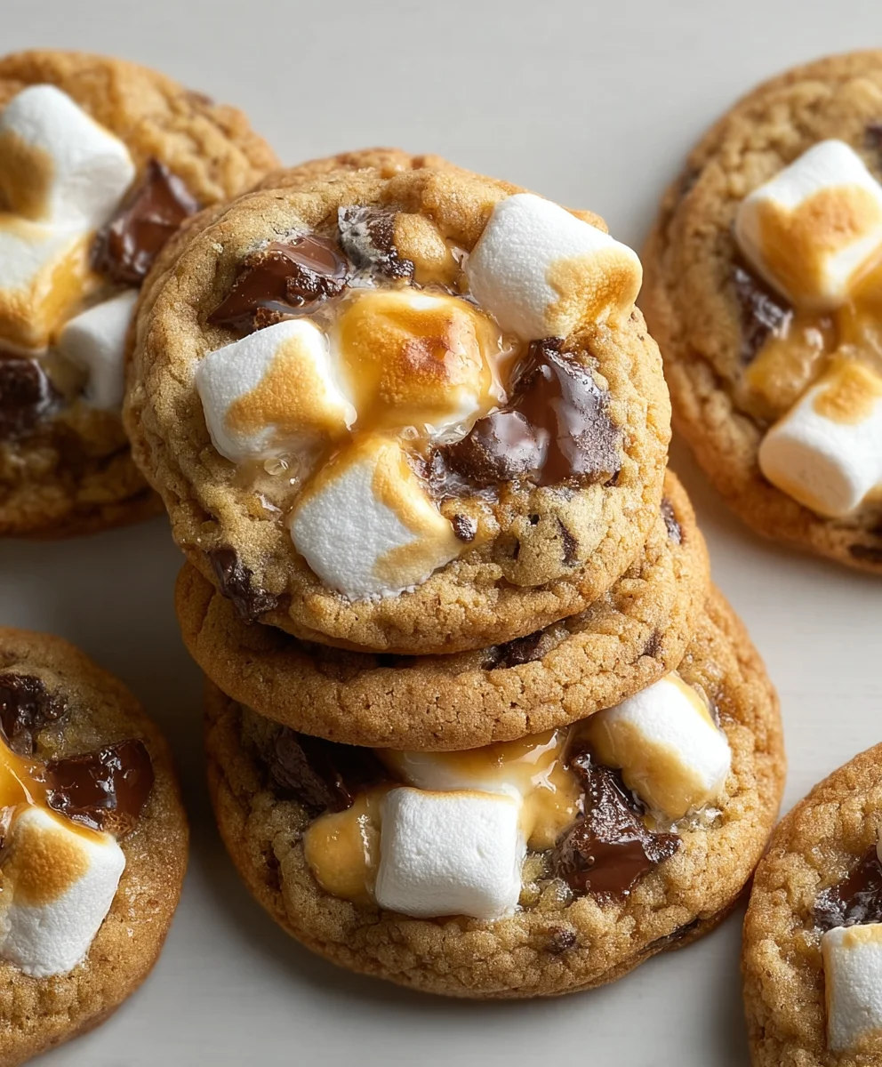 Gooey S'mores Cookies- Easy Chocolate Grabeef ham Treat