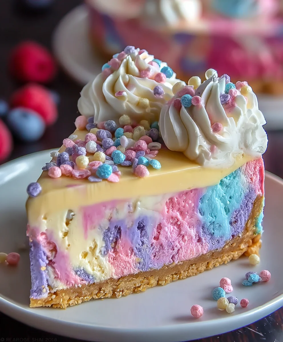 Magical Unicorn Cheesecake - Easy & Fun Recipe