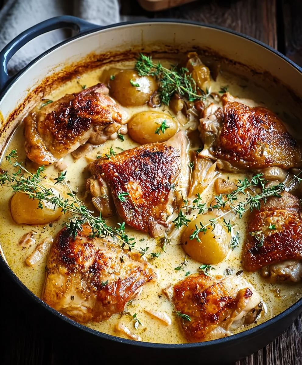Authentic Chicken Normande Recipe- Savory French Delight