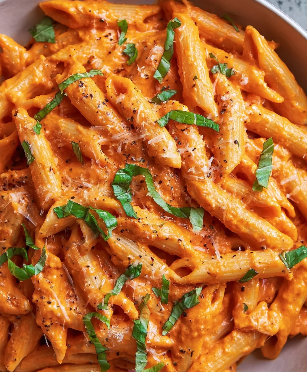 Healthy Penne Alla Vodka Extract - Creamy & Delicious
