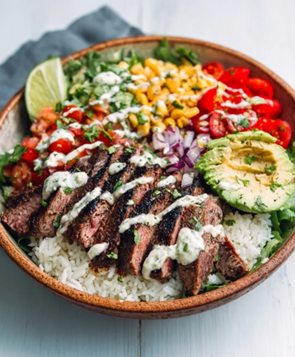 Cilantro Lime Beef Steak Bowls - Quick & Easy Recipe