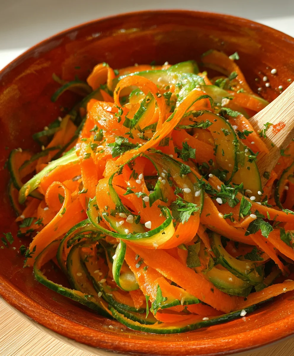 Crunchy Cucumber Carrot Salad