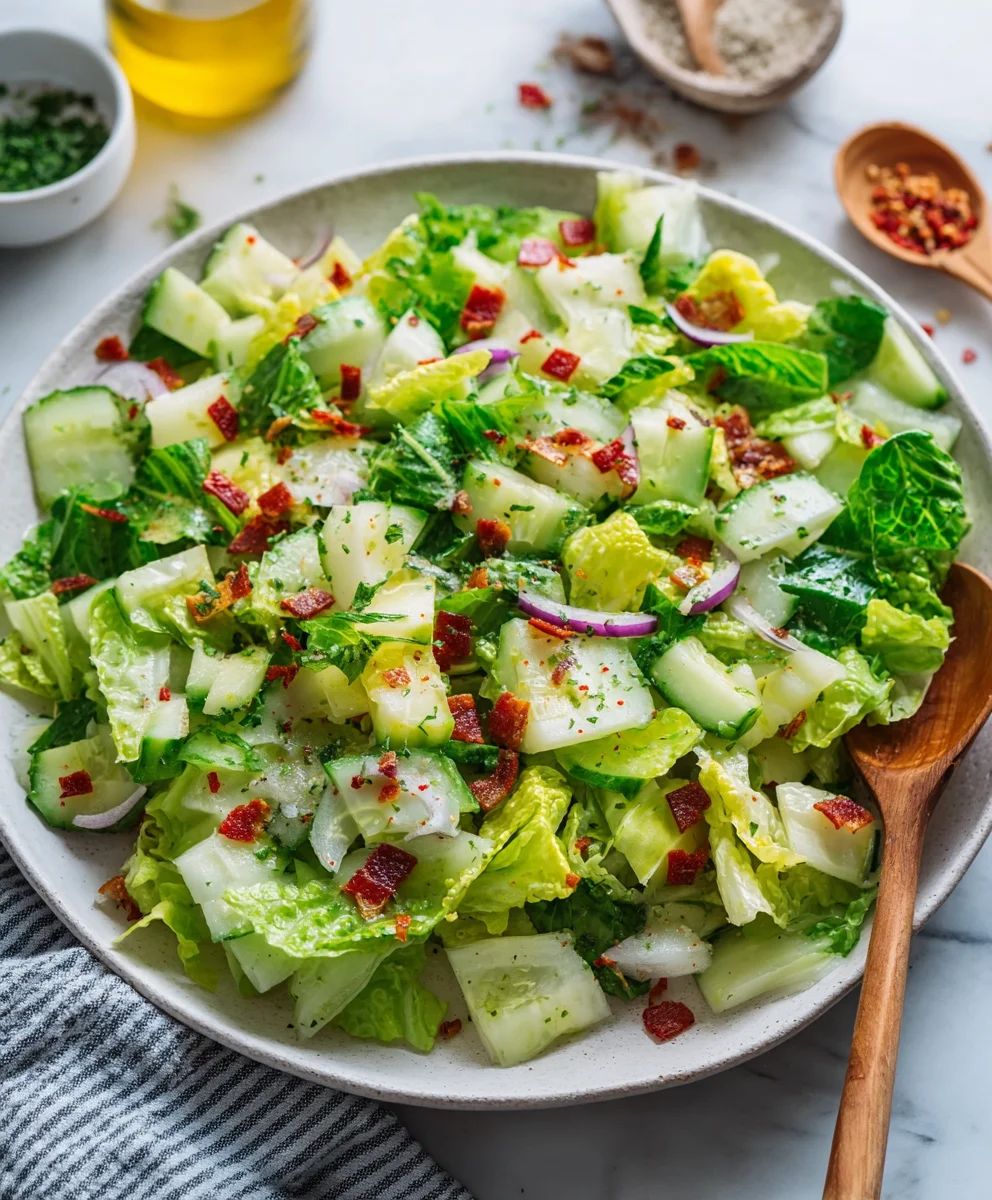 Easy Parmesan Chopped Salad Recipe-Quick Dinner Idea