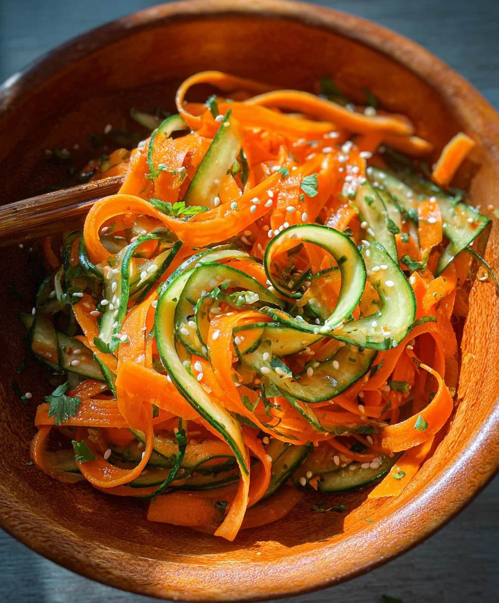 Refreshing Cucumber Carrot Salad - Easy & Delicious