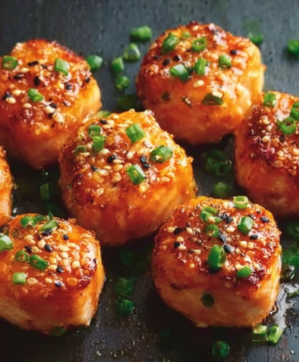 Bang Bang Salmon Bites-Quick Easy Recipe