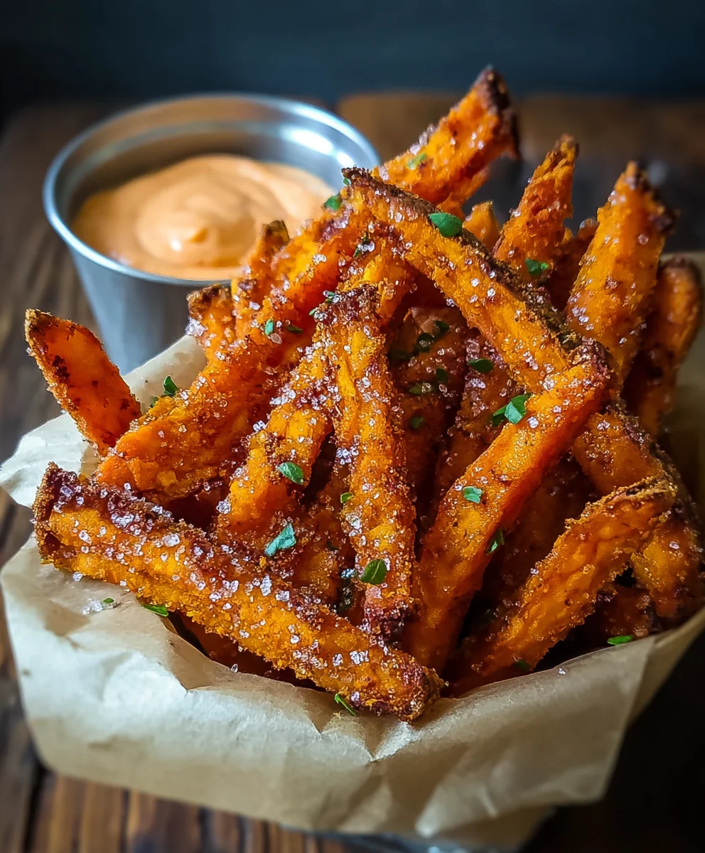 Crispy Oven Baked Sweet Potato Fries-Easy Recipe