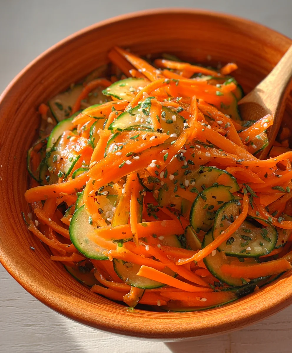 Crunchy Cucumber Carrot Salad - Refreshing & Easy Recipe