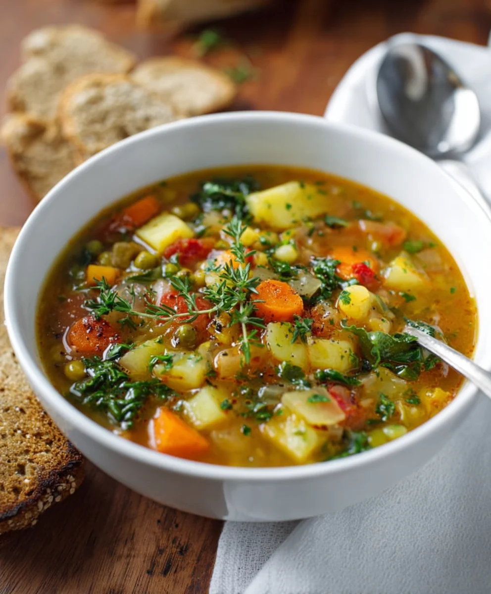 Hearty Vegetable Soup- Delicious & Easy Recipe