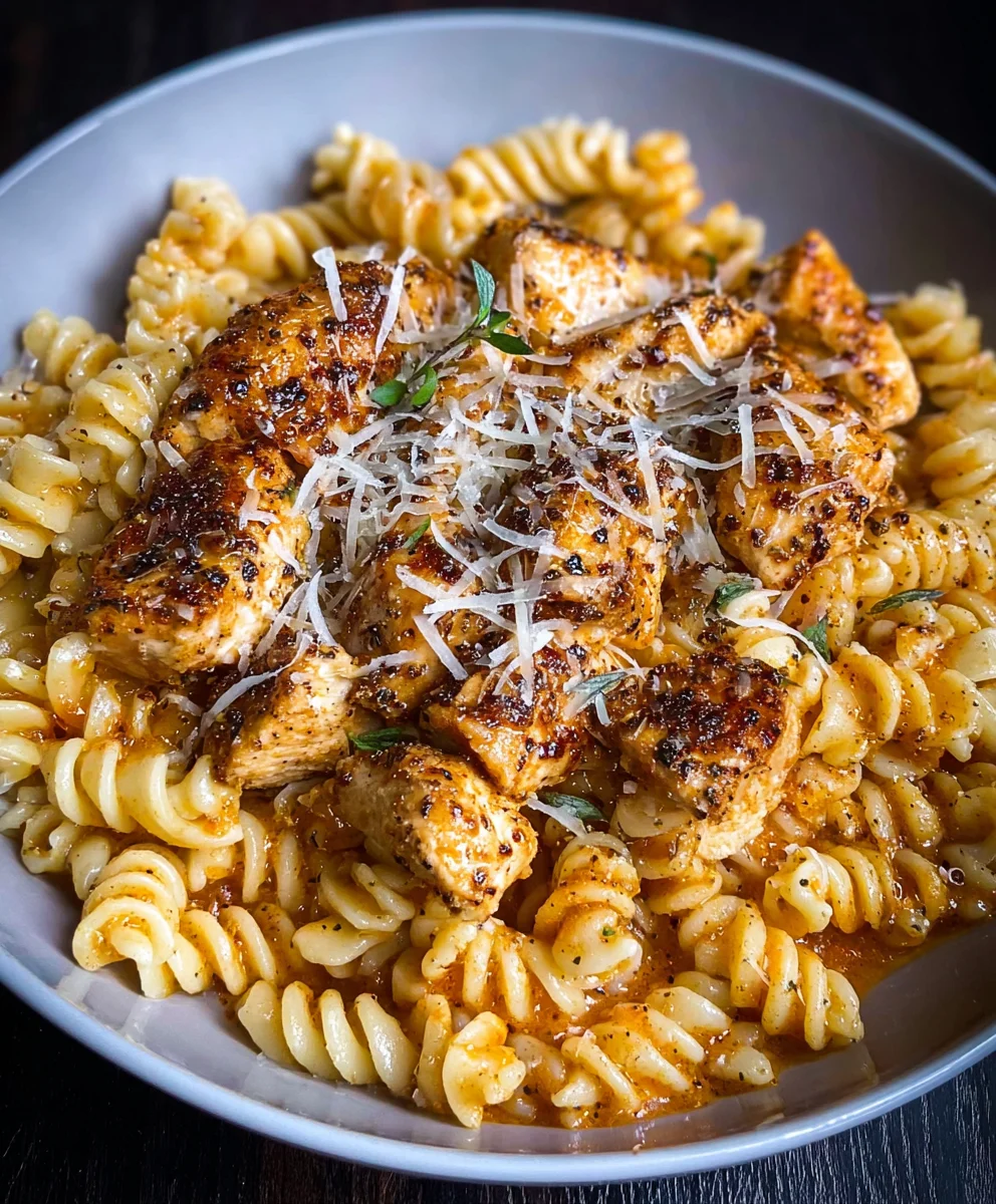 Easy Chicken Garlic Parmesan Pasta Recipe