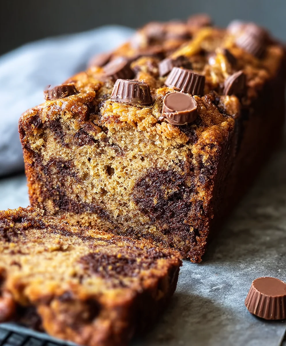 Reeses Peanut Butter Banana Bread