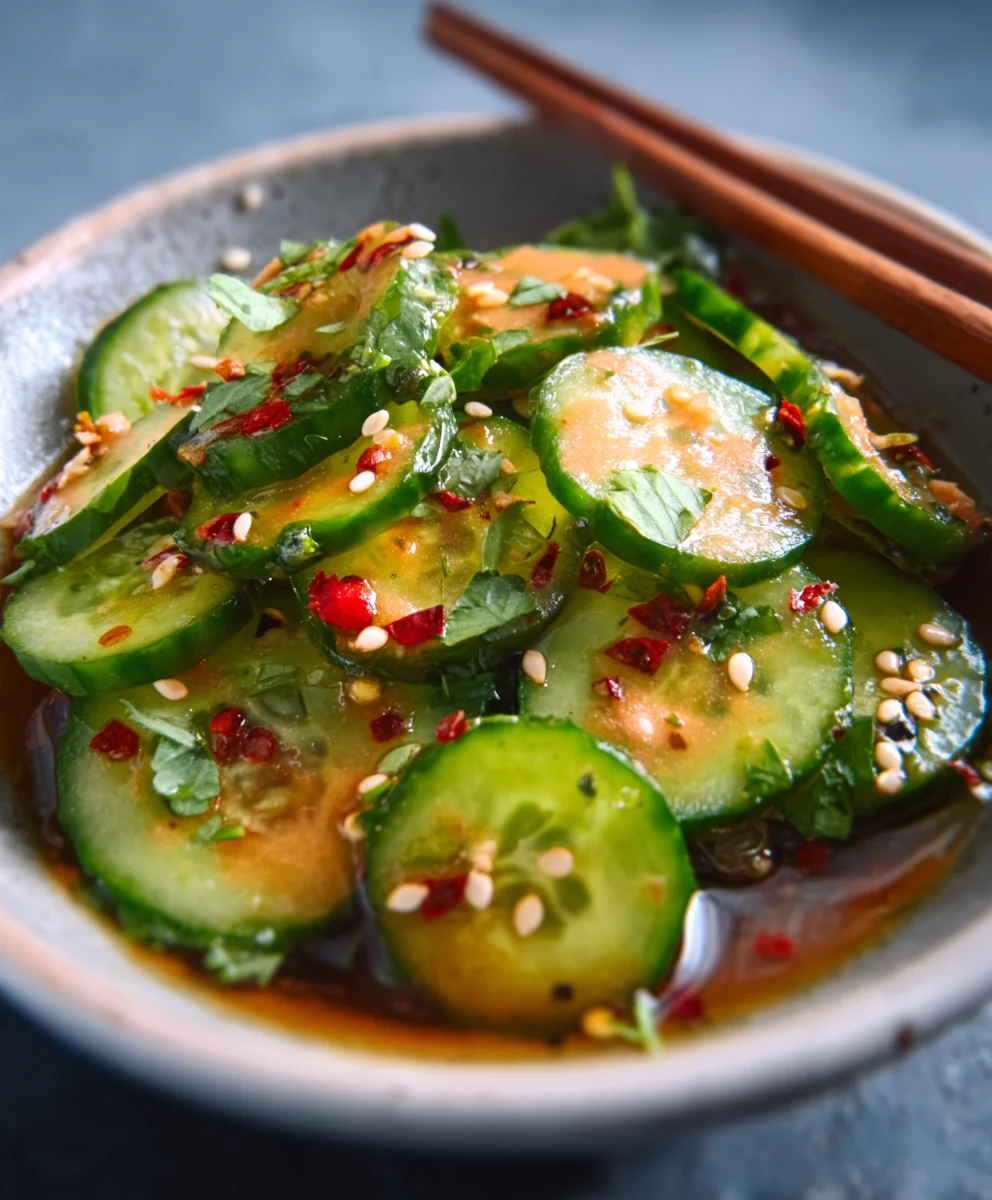 Easy Asian Cucumber Salad Recipe- Refreshing & Quick