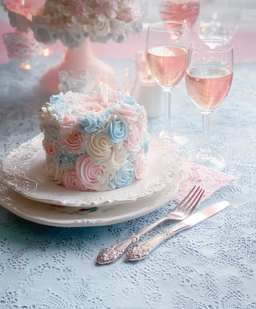Dreamy Pink Blue Coquette Party Treats - Easy Recipe