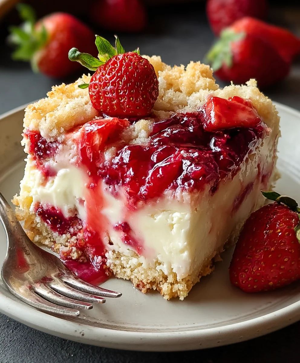 Easy Strawberry Cheesecake Dump Cake Recipe