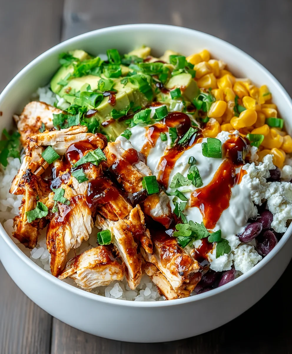 BBQ Chicken Cottage Cheese Bowl-Healthy & Easy Meal