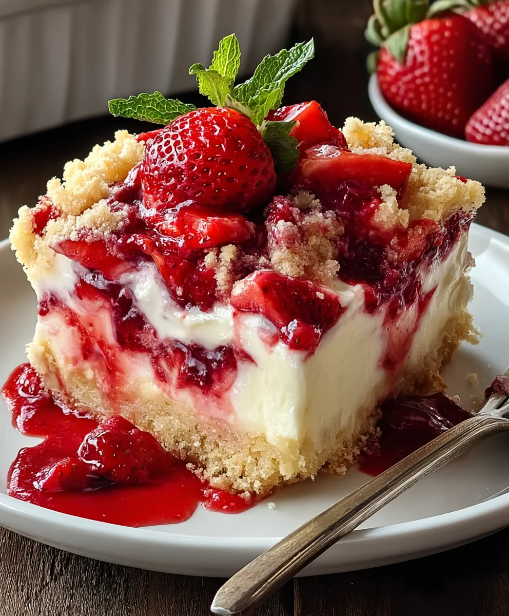 Easy Strawberry Cheesecake Dump Cake Recipe