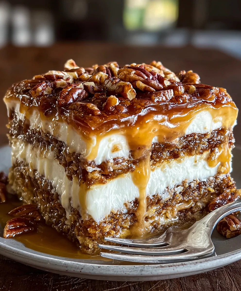 Pecan Pie Lasagna Dessert - Sweet & Savory Sensation
