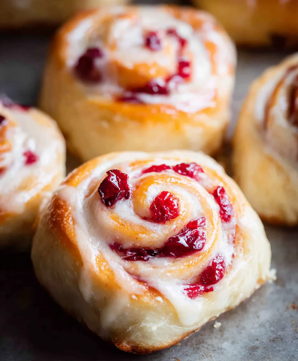 Orange Cranberry Sweet Rolls-Festive Flavor Burst