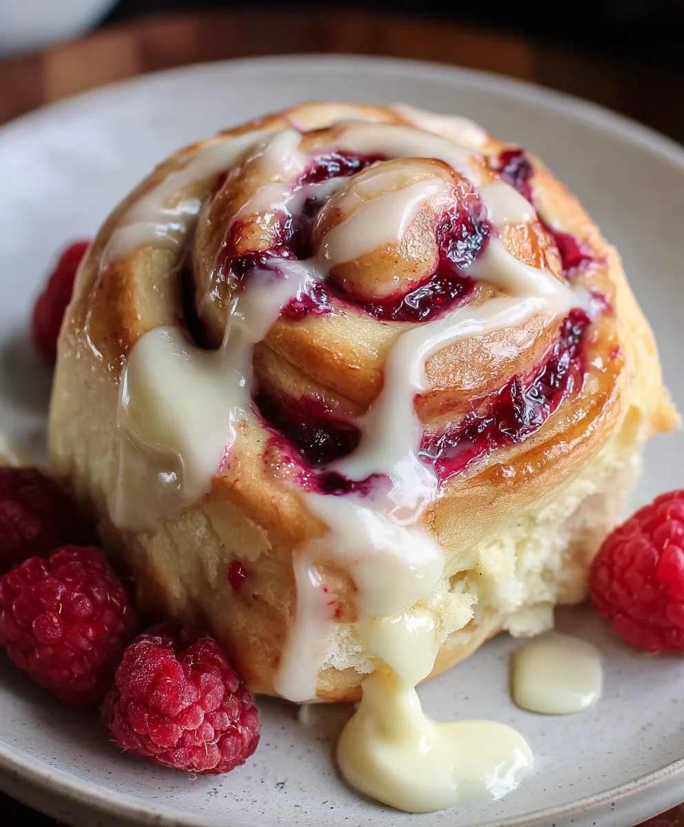 White Chocolate Raspberry Rolls-Easy Sweet Treat