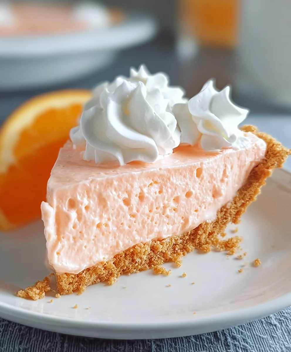 Jello Creamsicle Pie Recipe- Creamy No-Bake Treat