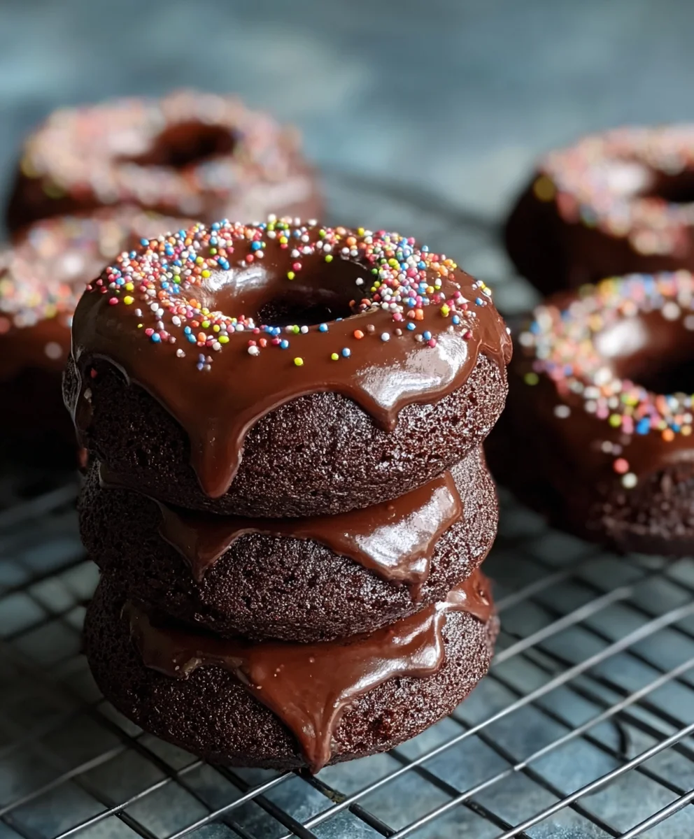 Decadent Chocolate Baked Donuts-Easy Homemade Treat