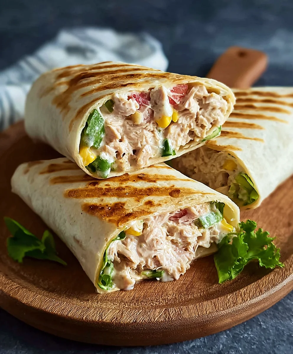 Easy Tuna Melt Wrap Quick Delicious Lunch