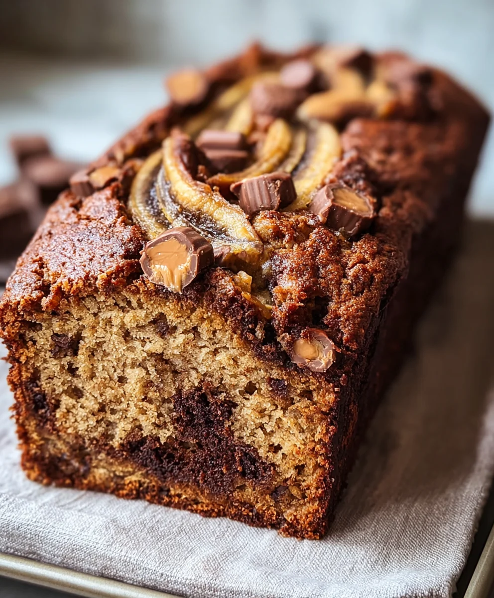 Reeses Peanut Butter Banana Bread-Deliciously Easy Recipe