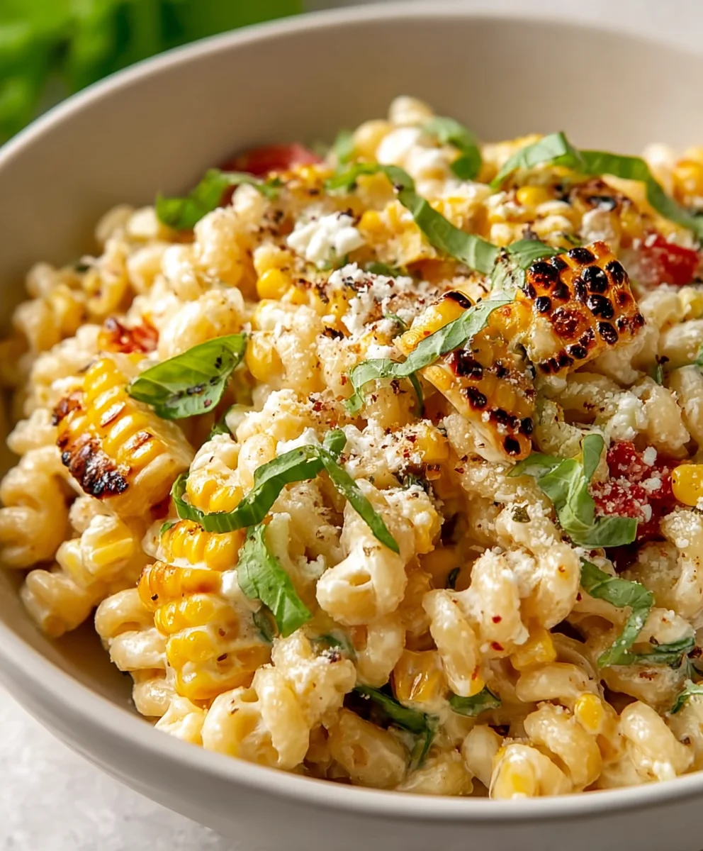 Creamy Street Corn Pasta Salad-Flavor Burst