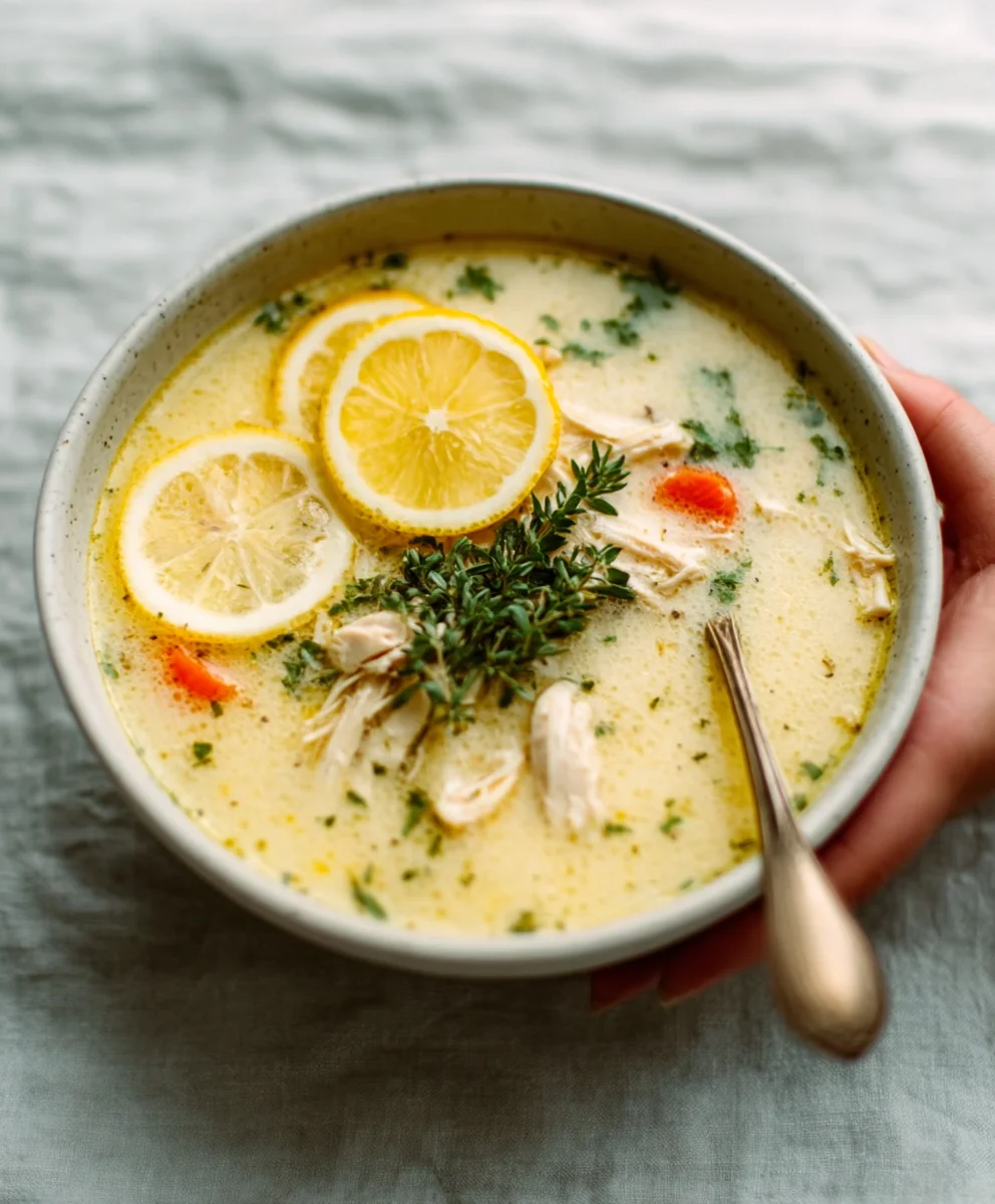 Greek Lemon Chicken Soup Recipe-Flavorful & Easy