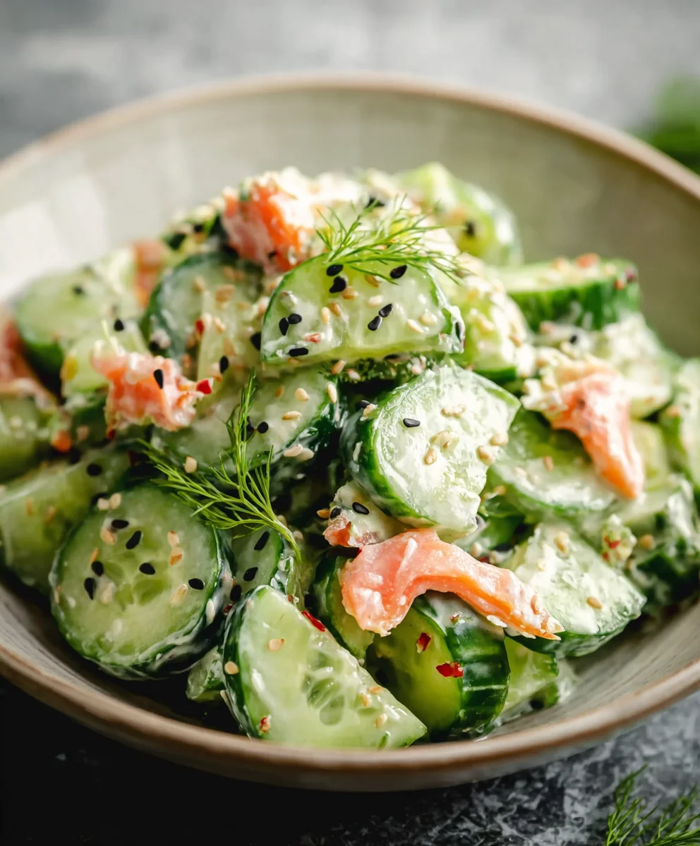 Easy California Roll Cucumber Salad- Fresh Flavor
