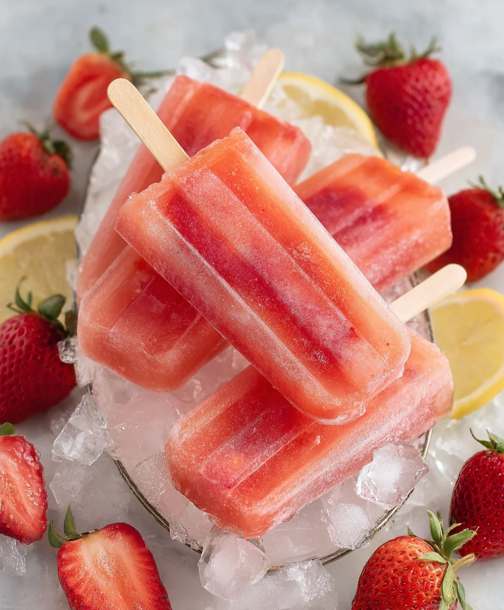 Refreshing Strawberry Lemonade Popsicles Recipe