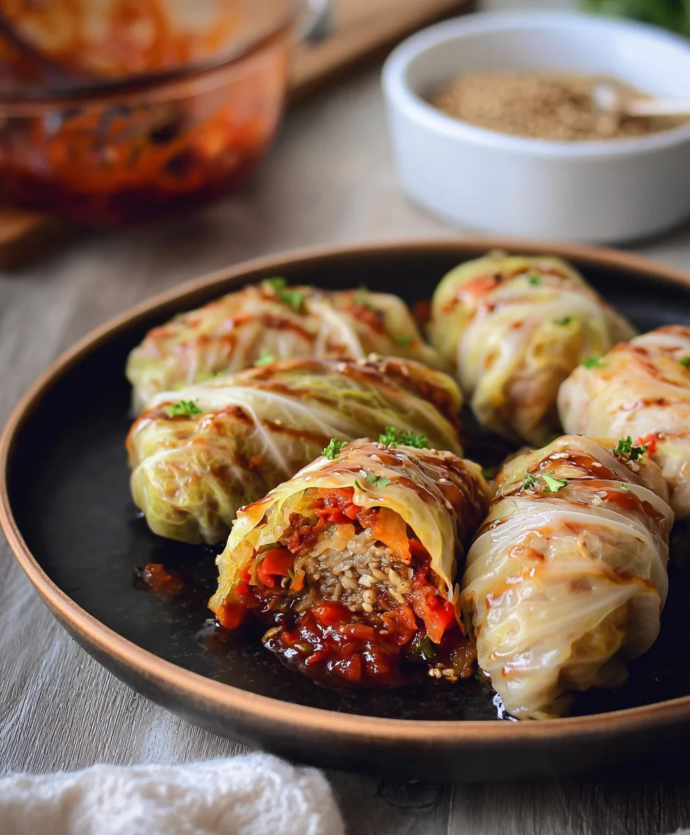 Easy Vegan Cabbage Rolls- Flavorful & Healthy Meal