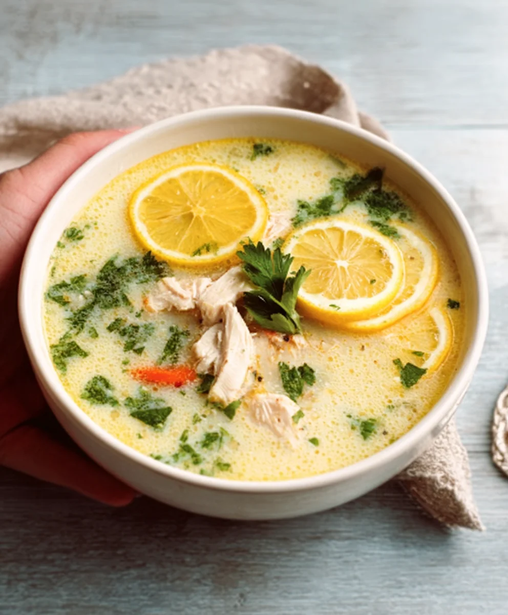 Greek Lemon Chicken Soup Recipe-Flavorful & Easy