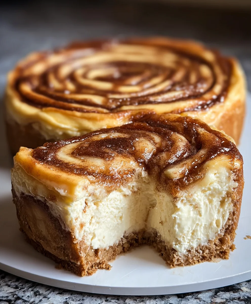 Cinnamon Roll Honeybun Cheesecake
