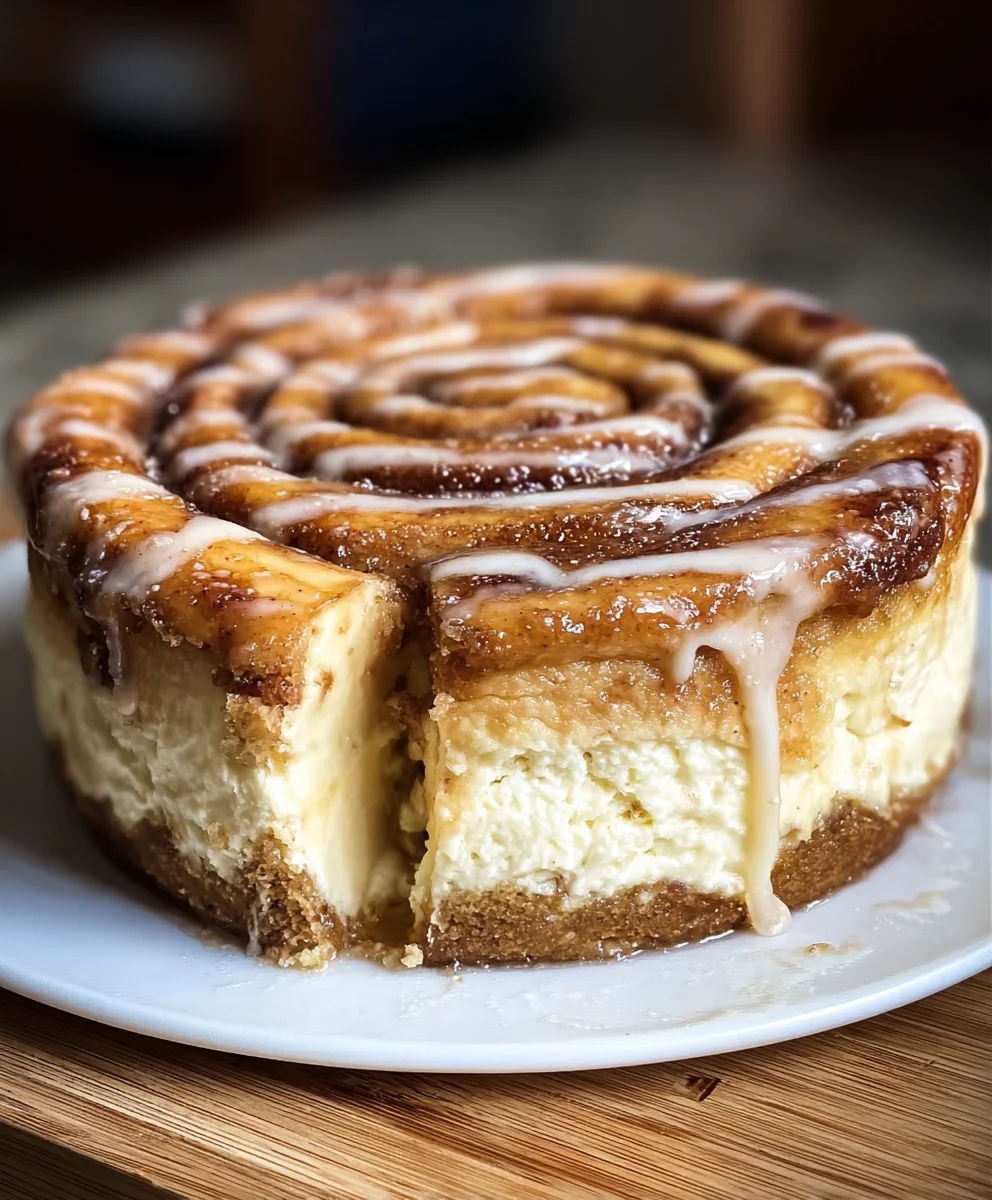 Cinnamon Roll Honeybun Cheesecake Recipe-Sweet Treat