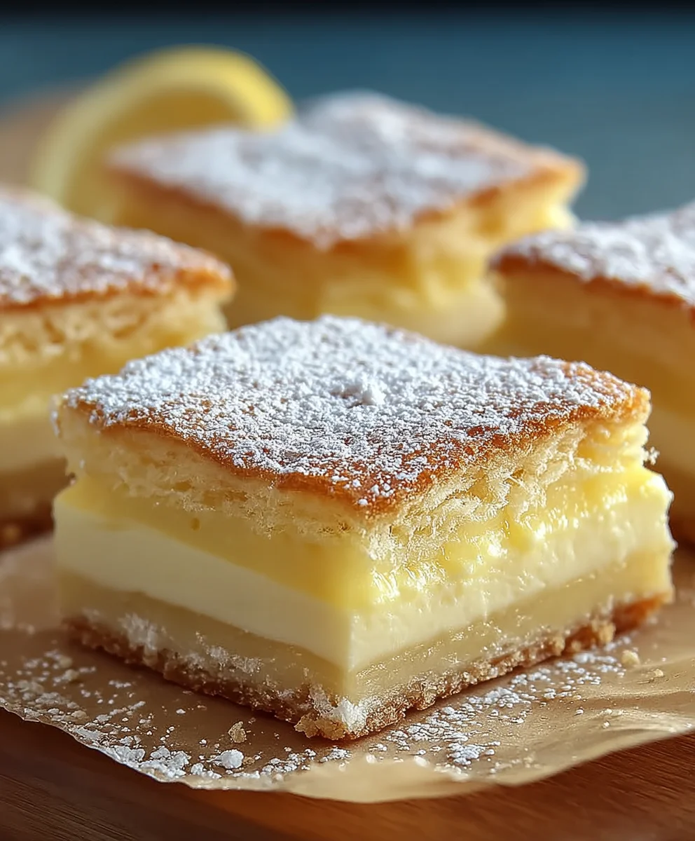 Delicious Vanilla Custard Cream Squares Recipe