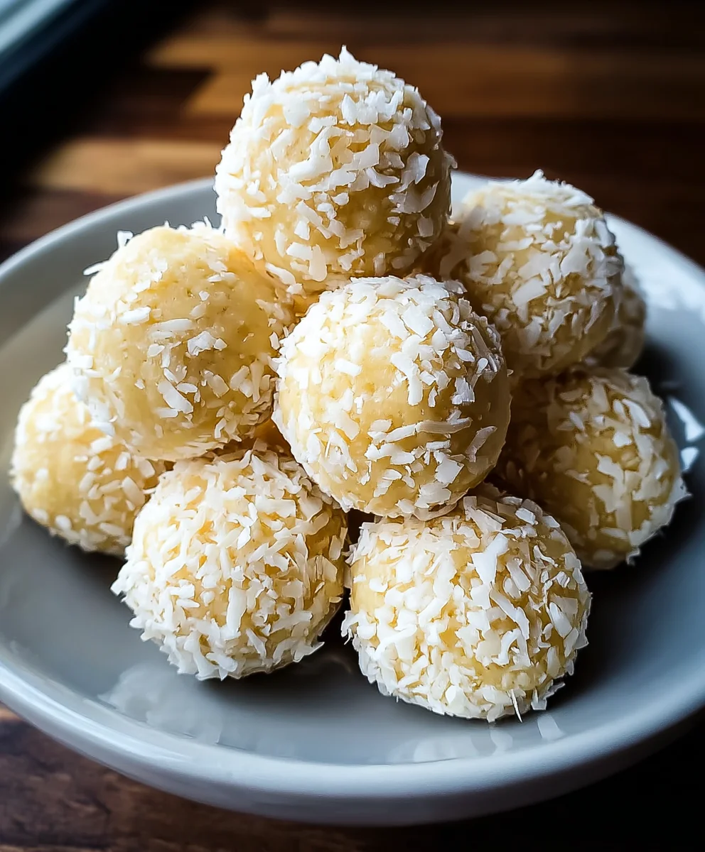 Lemon Coconut Protein Balls-Healthy Snack