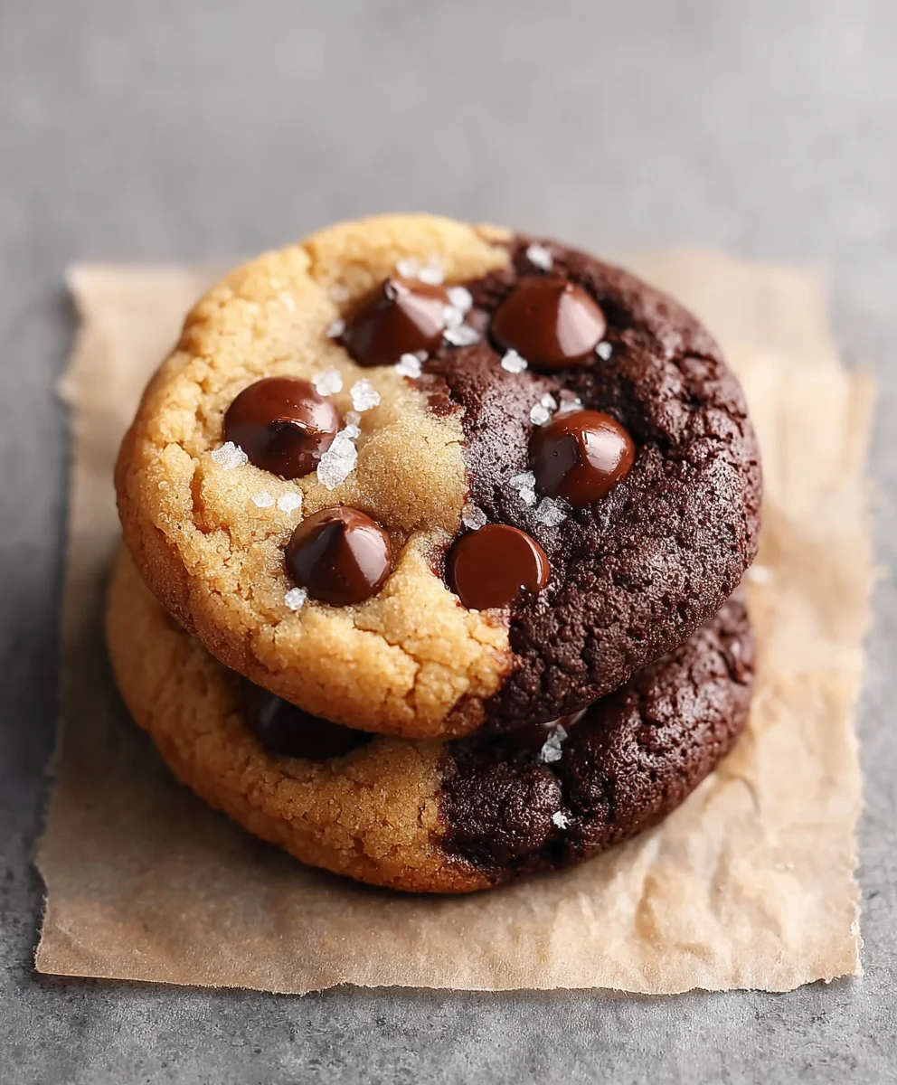 Easy Brookie Cookies-Chewy Brownie Chocolate Chip Cookie Bliss