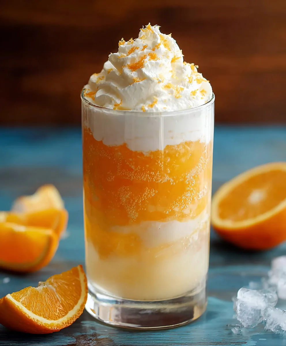 Creamsicle Dirty Soda - Refreshing Non-Non-Non-Alcoholic Alternativeic Drink
