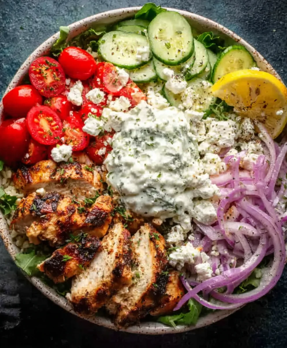 Greek Chicken Bowls- Easy & Flavorful Dinner