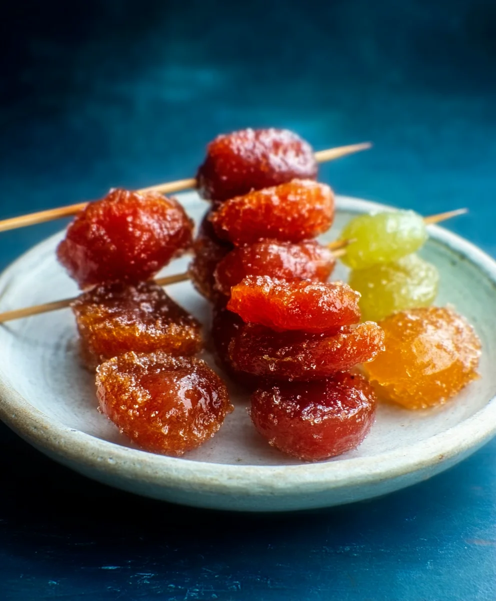 Easy Tanghulu Recipe - Sweet Candied Fruit Skewers