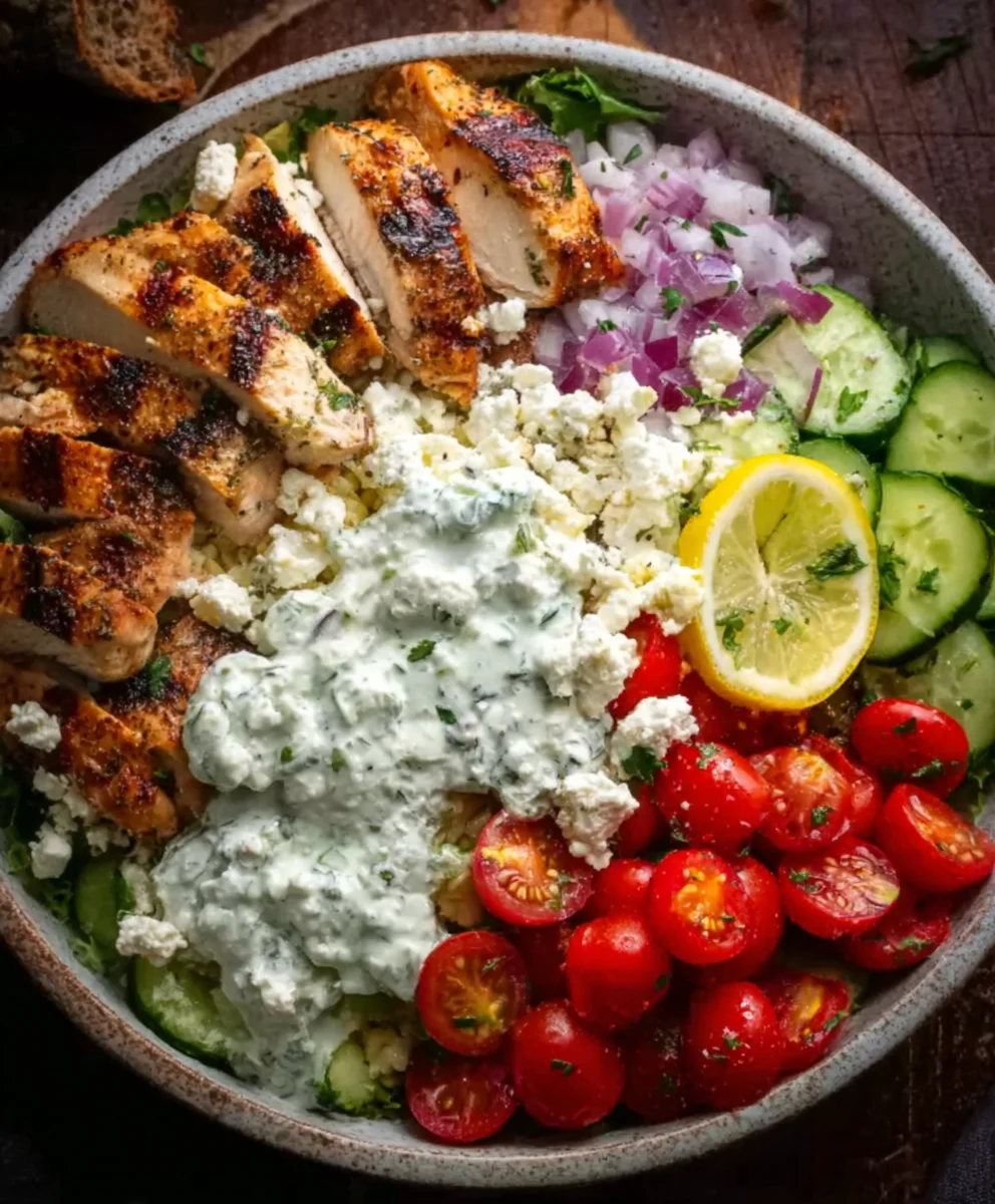 Greek Chicken Bowls- Easy & Flavorful Dinner