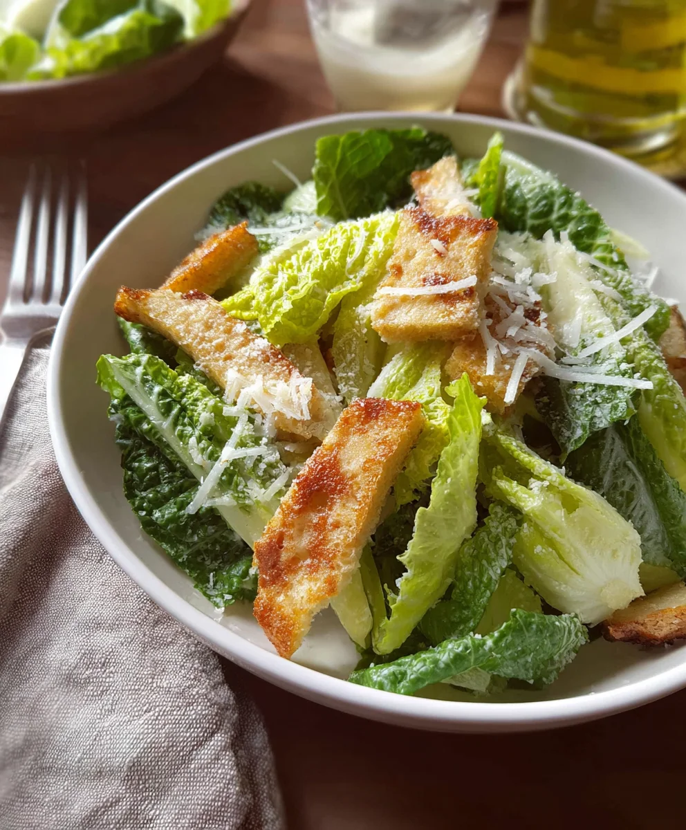 Delicious Vegetarian Caesar Salad Recipe - Easy & Fresh