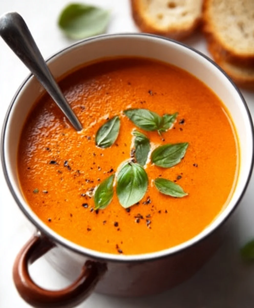 Creamy Tomato Soup with Canned Tomatoes Easy Comfort